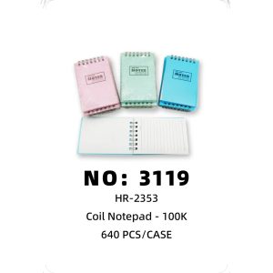 NO: 3119 100K coil notebook 640PCS/CASE