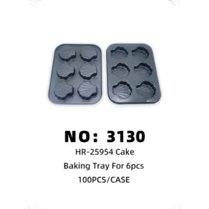 NO: 3130 6-hole cake mold 100PCS/CASE