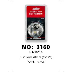 NO: 3160 70MM round lock 72PCS/CASE