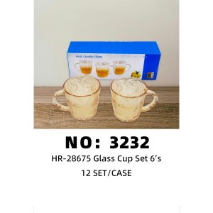 NO: 3232 Glacier Glass 12 SET/CASE