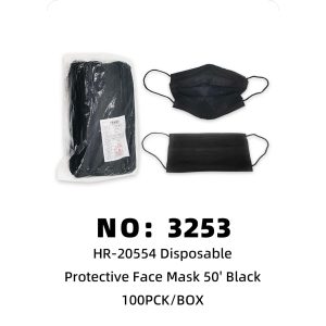 NO: 3253 Black face mask 100pck/box