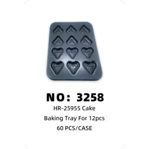 NO: 3258 12-hole cake mold, 60 pieces/case