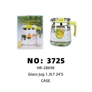 NO: 3725 1.3LT JUG Glass Water Bottle 24's CASE