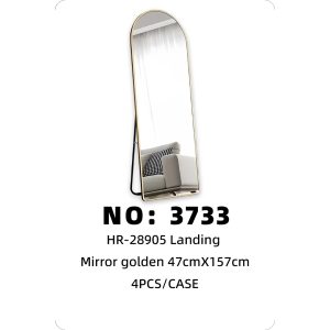 NO: 3733 Gold Oval Floor Mirror 47cm x 157cm 4PCS/CASE