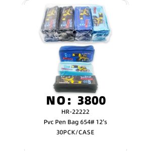 NO: 3800 Pencil Case 654# 30pck/CASE