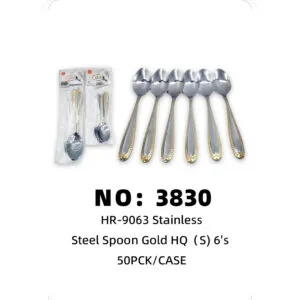 NO: 3830 Gold-plated teaspoon 50pck/CASE