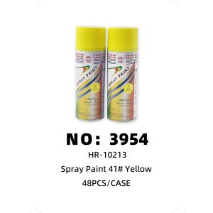 NO: 3954 Yellow spray paint 48 PCS/CASE
