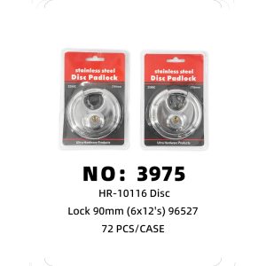NO: 3975 90mm round lock 72PCS/CASE