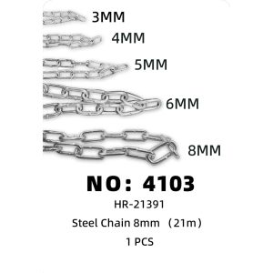 NO: 4103 Iron chain 8mm 21m 23kg 1PCS/PCS
