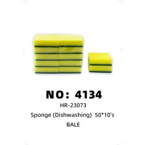 NO: 4134 Square Dishwashing Sponge 10pcs BALE