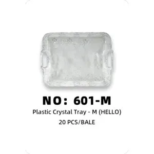 NO: 601-M HELLO Plastic Tray 20PCS/BALE