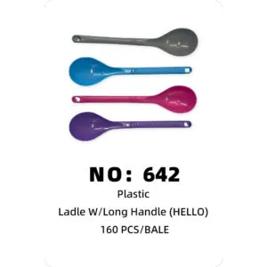 NO: 642 HELLO Plastic Spoons 160PCS/BALE