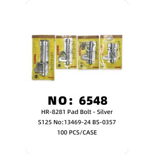 NO: 6548 Silver Medium Door Bolt S125 100PCS/CASE