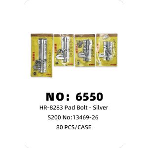 NO: 6550 Extra Large Silver Door Bolt S200 80PCS/CASE