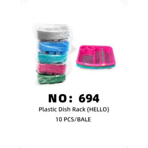 NO: 694 Hello Plastic Dish Rack 10PCS/BALE