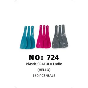 NO: 724 HELLO Plastic Spoon/Rake Spoon 160PCS/BALE