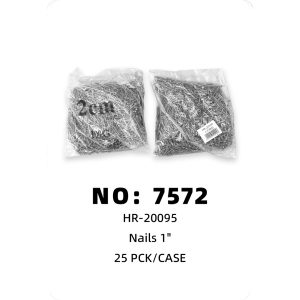NO: 7572 Iron nails 1 inch 25 pieces/case