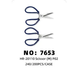 NO: 7653 P02 Blue Medium Large Scissors 240/200PCS/CASE