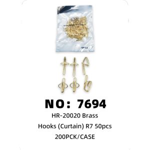 NO: 7694 Curtain hooks R7 50PCS 200PCK/CASE