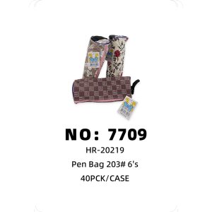 NO: 7709 Large Round Pencil Case 40pck/CASE