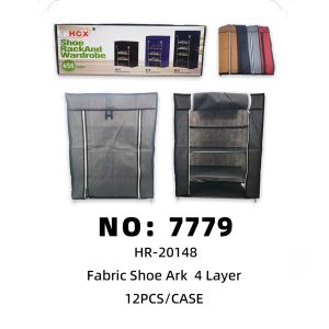 NO: 7779 Four-tier monochrome shoe cabinet 12PCS/CASE