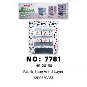 NO: 7781 Four-tier patterned shoe cabinet 12PCS/CASE