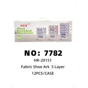 NO: 7782 Five-tier patterned shoe cabinet 12PCS/CASE