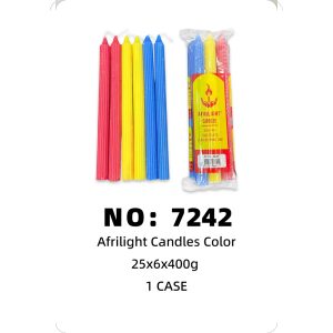 NO: 7242 Colored Candle 1CASE/CASE
